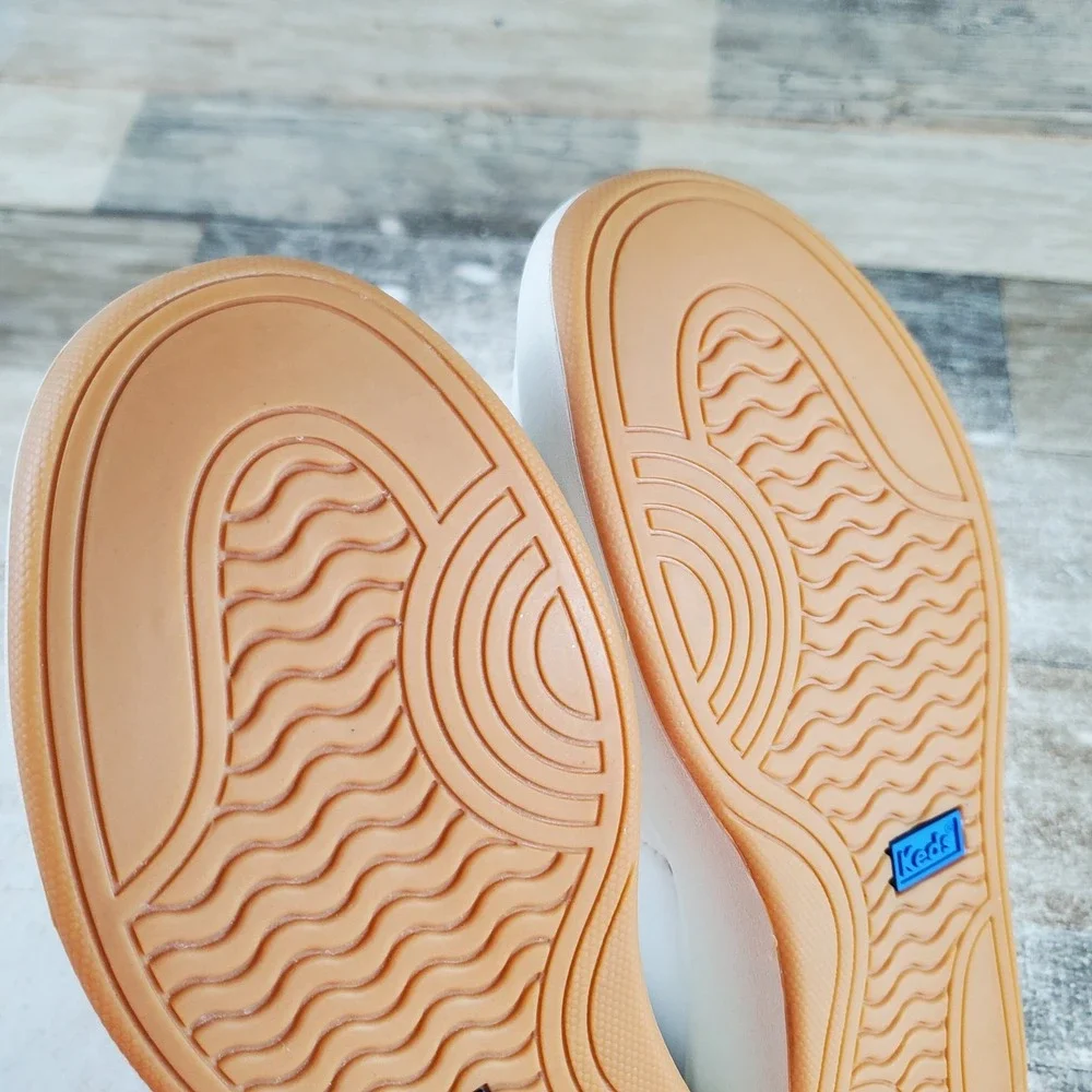 Keds The Court Womens Shoes Sz 6 White Multi Leather Lace Up Pickleball Sneakers